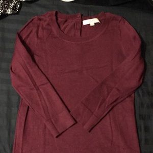 Loft lightweight, 3/4 sleeve, button back sweater